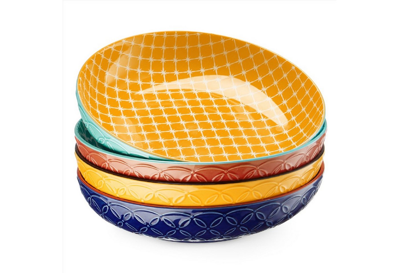 Dowan Salatschüssel Farbige Pastaschalen, 22 cm Große Salatschalen Dowan Salatschüssel Farbige Pastaschalen, 22 cm Große Salatschalen von Dowan