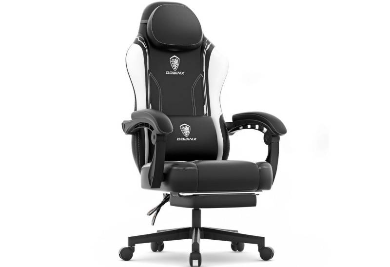 Dowinx Gaming-Stuhl Ergonomischer Gaming Sessel, Racing Gamer Stuhl mit Lendenwirbelstütze, PC-Stuhl Verbreiterte Rückenlehne von Dowinx