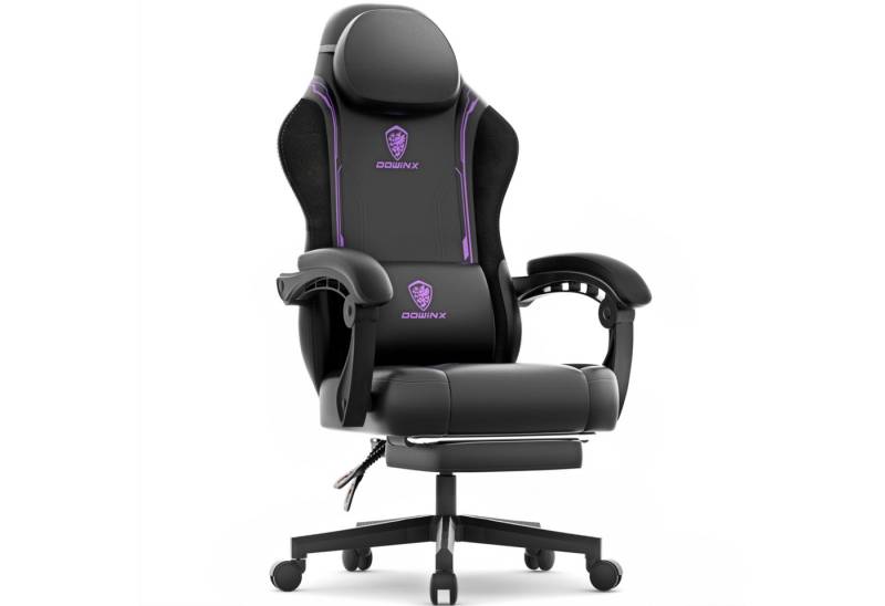 Dowinx Gaming-Stuhl Ergonomischer Gaming Sessel, Racing Gamer Stuhl mit Lendenwirbelstütze, PC-Stuhl Verbreiterte Rückenlehne von Dowinx