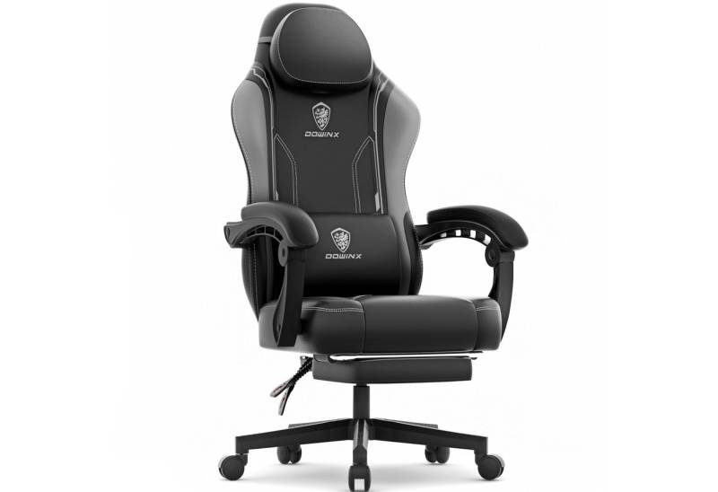 Dowinx Gaming-Stuhl Ergonomischer Gaming Sessel, Racing Gamer Stuhl mit Lendenwirbelstütze, PC-Stuhl Verbreiterte Rückenlehne von Dowinx