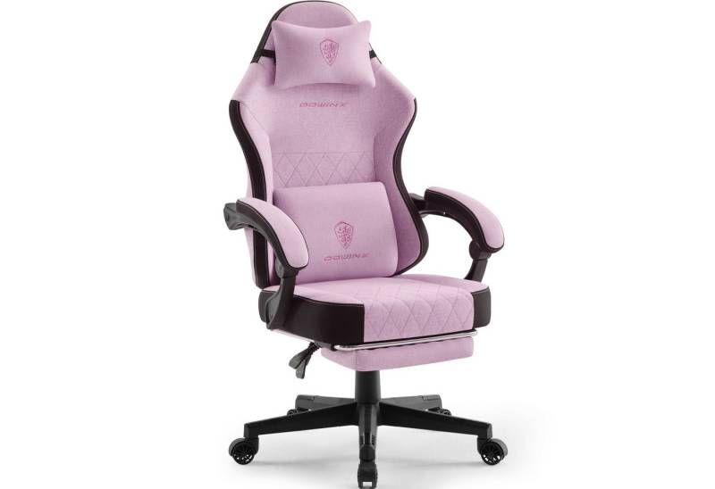 Dowinx Gaming-Stuhl Premium Gaming-Sessel mit Fußstütze und Lendenstütze (1 St), Ergonomischer Bürodrehstuhl mit Massagefunktion von Dowinx