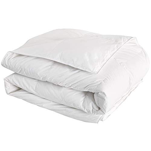 Downcy - Bettdecke mit 60 % Gänsedaunen und Obermaterial aus 100 % Baumwolle, Tog-Wert 10,5 weiß, 135 x 200 cm, Weiß, UK-DC-16011-1 von Downcy