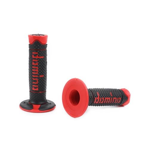 Motorrad Lenker Grip 7/8 "22 MM Gummi Teil Racing Motocross Griffe for Griff Bar Motorrad Zubehör (Color : rot) von Dowrap