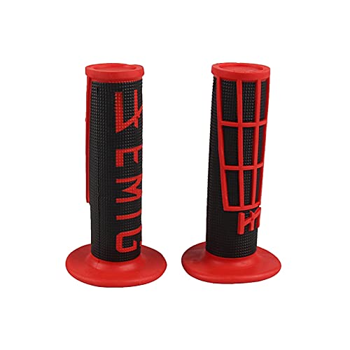 Universalgriffe Emig Grip Griff MX Grip Hand for SX EXC SXF KLX CRF YZF WRF Motorrad Twist Grip for Gel GP Dirt Pit Bike (Color : Red Black) von Dowrap