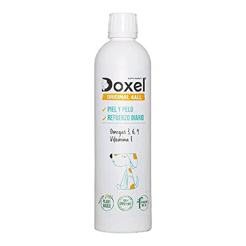 Doxel 4all-250 ml | Öl für Hunde | Natürliche Nahrungsergänzung | Gestärktes Immunsystem | Gesunde Gelenke | Gländenzdes Fell | Gesunde Haut | Omega 3 6 9-Fettsäuren | Vitamin E von Doxel Supplements