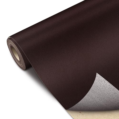 Leder Reparatur Set Dunkelbraun, Kunstleder Selbstklebend 40 x 300 cm, Kunstleder Reparaturset Leder Reparatur Patch Selbstklebende Lederflicken für Autositze Möbel Sofa Taschen Leder Reparatur Set Dunkelbraun, Kunstleder Selbstklebend 40 x 300 cm, Kunstleder Reparaturset Leder Reparatur Patch Selbstklebende Lederflicken für Autositze Möbel Sofa Taschen von Doygim