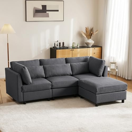Modernes Design, Polstermöbel, Sofa, Dreisitzer-Sofa, Wohnzimmersofa, Ecksofa mit Fußhocker, L-förmiges Ecksofa 220x83x81cm Modernes Design, Polstermöbel, Sofa, Dreisitzer-Sofa, Wohnzimmersofa, Ecksofa mit Fußhocker, L-förmiges Ecksofa 220x83x81cm von Doyisy