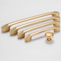 Sand Gold Knäufe Griff Küchenschrankgriffe Schubladenknopf Pull Kommode Knauf Pulls Aluminiumlegierung Türknöpfe Möbel Hardware von DozenHardware
