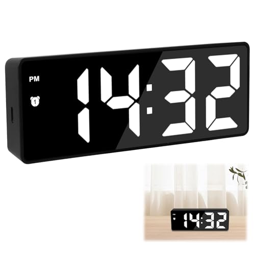 Dozylive Wecker Digital Uhr, LED Digitaler Wecker Digitaluhr Tragbarer mit Ladestation Zeit Datum Temperatur Schlummerfunktion Einstellbar wecker Kinder für Zuhause Schlafzimmer Büro Weiß Licht Dozylive Wecker Digital Uhr, LED Digitaler Wecker Digitaluhr Tragbarer mit Ladestation Zeit Datum Temperatur Schlummerfunktion Einstellbar wecker Kinder für Zuhause Schlafzimmer Büro Weiß Licht von Dozylive