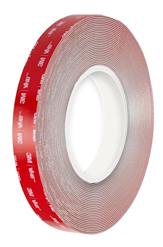 3M VHB LSE110 - Doppelseitiges Acrylschaum-Klebeband, für schwierige Oberflächen - Wasserbeständigkeit, hohe und niedrige Temperaturen, Vibrationen und Stöße - Auto, Haus, Sport (19 mm x 3 m) von Dpm tapes