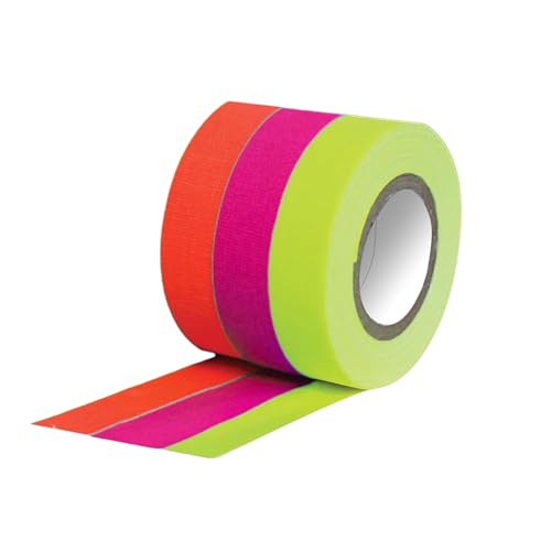 Dpm tapes Graffer-Tape, 4 Stück – farbiges Klebeband, fluoreszierend, mit PE-Beschichtung, hohe Dicke, innen und außen, hochklebend, 19 mm x 5 m – 4 Stück von Dpm tapes