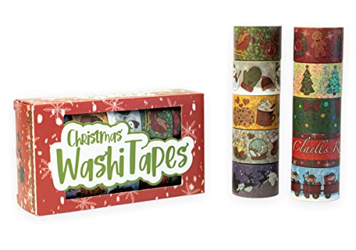 Dpm tapes Kawaii Washi Tape A Thema – buntes Klebeband für DIY-Dekorationen, Geschenkverpackungen, Tagebücher, Planer, Partydekorationen und Geschenkverpackungen (christmas) von Dpm tapes