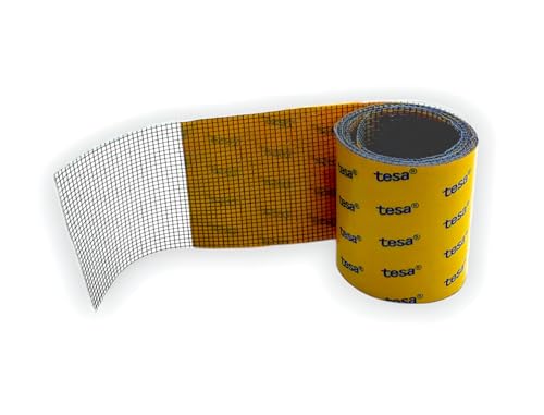 Selbstklebendes ultraklares Fliegengitter-Reparatur-Glasfaserband mit hochtransparentem Tesa-Kleber – schnelle Reparatur von Rissen, unsichtbarer Tesa-Premium-Kleber (50 mm x 1 m) von Dpm tapes