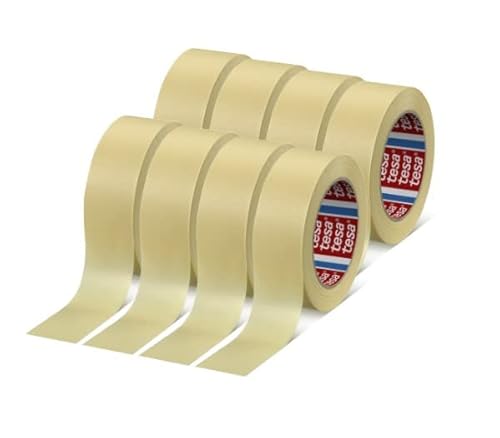 Tesa 4323 Papierband für Masken, Lackierung, Gummipapier Professionell - Hochwertiger Kleber (38 mm - 8 Rollen) von Dpm tapes