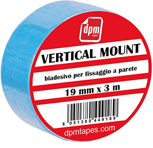 Dpm tapes Vertical Mount - Duplocoll 918 - Extrastarker doppelseitiger Kleber für die vertikale Montage - Montage Spiegel (19 mm x 3 m) - 1 Stück von Dpm tapes