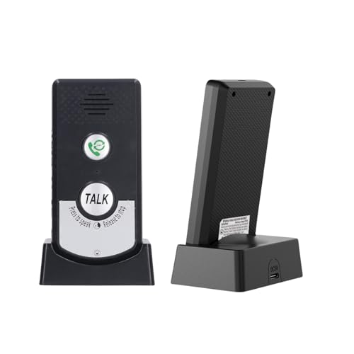 2 Wege Home Voice Intercom Türklingel, Drahtlose Zwei Wege Wireless Intercom Türklingeln für Innen und Außensprechanlage HomeImprovement Sicherheit von Dpofirs