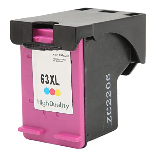 63XL Tintenpatronen HP 63 Ersatz für HP Ink 63 HP63 63XL für OfficeJet 3830 5255 5258 4650 5255 Envy 4520 4512 4513 4516 Deskjet 1112 1110 3634 3639 3632 2130 2132 Drucker(H 63XLC Farbig) von Dpofirs