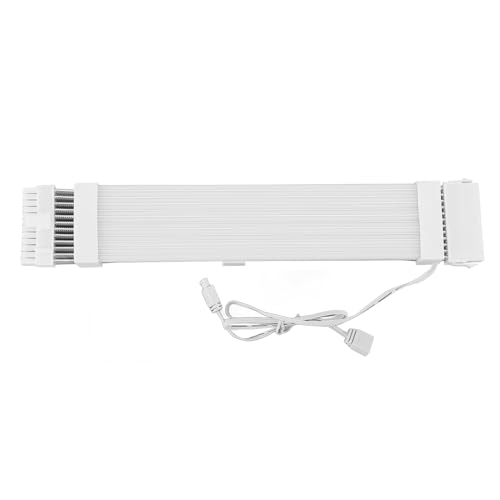 Adressierbares RGB Stromverlängerungskabel, 5 V 3 poliges ARGB Netzteilkabel mit 18 AWG Draht, PC Kabel Zur Erweiterung des Motherboard Netzteils (24PIN Motherboard ARGB von Dpofirs