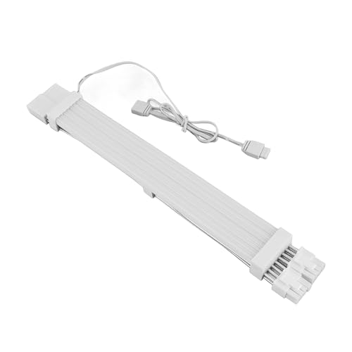 Adressierbares RGB Stromverlängerungskabel, 5 V 3 poliges ARGB Netzteilkabel mit 18 AWG Draht, PC Kabel Zur Erweiterung des Motherboard Netzteils (2x8PIN Grafikkarte ARGB Adressierbares RGB Stromverlängerungskabel, 5 V 3 poliges ARGB Netzteilkabel mit 18 AWG Draht, PC Kabel Zur Erweiterung des Motherboard Netzteils (2x8PIN Grafikkarte ARGB von Dpofirs