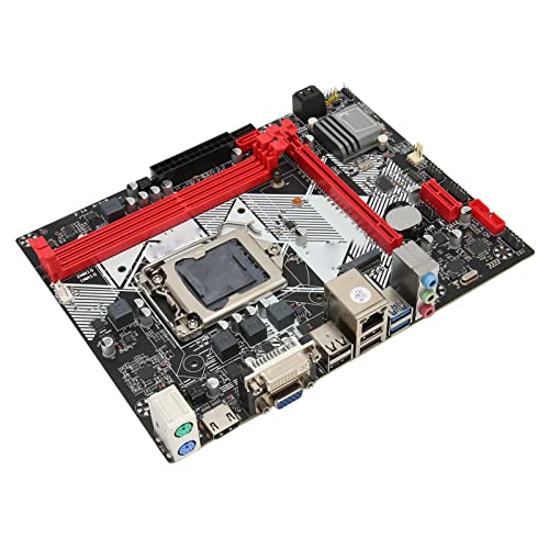 Dpofirs B75 H Desktop-Computer-Motherboard, LGA 1155-Sockel, DDR3, M ATX-Motherboard für Office Business, Gigabit-Netzwerkkarte, VGA, HDMIs, DVI, SATA3.0, USB3.0 von Dpofirs