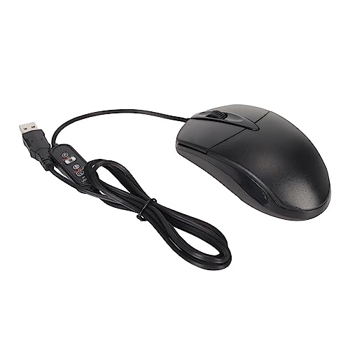 Beheizte Maus, USB Stecker in Beheizter Maus, Handwärmer, Temperatur Einstellbar für PCs, Laptops, Desktops, Unterstützt Timing, 1600 DPI, Leise Büromaus mit Wärmetasten für den von Dpofirs