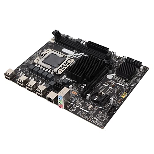 Computer Motherboard M ATX Mainboard, Unterstützt Alle Serien LGA1366, SATA2.0x4, PCI E16Xx1, PCI E1Xx1, USB2.0x8, DDR3x2, Mining Motherboard Desktop Motherboard von Dpofirs