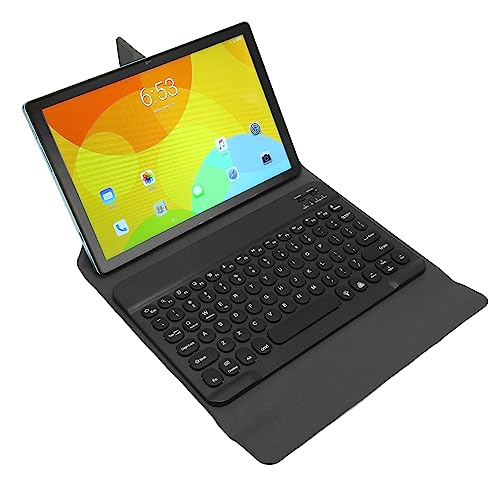 Dpofirs 10,1-Zoll-Tablet Android 11-Tablet, Octa-Core-Tablet-PC mit BT-Tastatur, 12 GB RAM, 256 GB ROM, 512 GB Erweiterbar, 4G-LTE-Tablet mit BT-Tastatur für Business-Office-Studenten, (Grün) von Dpofirs