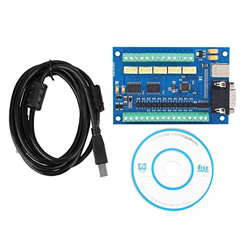 Dpofirs 100-kHz-Motion-Controller-Karte, USB-CNC-5-Achsen-Steuerkarte Gravur-Breakout-Board für Steuerzerstäuber, Pumpen, Zylinder und andere Geräte 12-24 VDC von Dpofirs