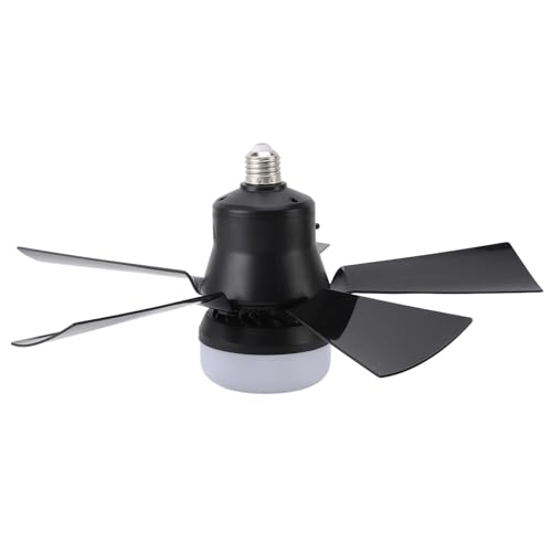Dpofirs 15,7 Zoll Sockel Lüfterlicht, Dimmbarer 3 Farben Temp 3 Windgeschwindigkeits Glühbirnenventilator mit Fernbedienung, 1H 2H 4H Timer Zum Einschrauben des Deckenventilators in der Dpofirs 15,7 Zoll Sockel Lüfterlicht, Dimmbarer 3 Farben Temp 3 Windgeschwindigkeits Glühbirnenventilator mit Fernbedienung, 1H 2H 4H Timer Zum Einschrauben des Deckenventilators in der von Dpofirs
