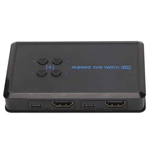 Dpofirs 2 in 3 Out KVM Switch, Splitter, 2.0 4K High Compatibility Easy Installation Converter, für Maus Tastatur Scanner Drucker von Dpofirs