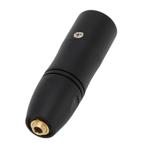 Dpofirs 3,5 Mm Bis 3 XLR-Adapter, Weiblich Bis Männlicher XLR-Adapter 12-48 V 3-5 V Lustloser Transfer Einfach zu Verbinden für das Heimstudio von Dpofirs