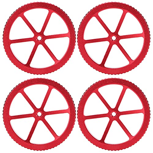 Dpofirs ​4Pcs Aluminium Hand für 3/3 Pro/3 /3X 5/5 Plus/5 Pro/CR‑10/ CR‑10 / CR‑10 V3, Robustes, Langlebiges Ausgleichsmuttern-Federsatz-Ersatzzubehör von Dpofirs