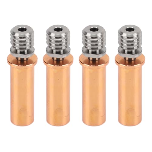 Dpofirs Alle Metall Heatbreak, Ersatzpoliertes 4 -PC -3D Druckerzubehör für Alle Metall Halsrohrprofessionellen Kupferlegierung (#1) von Dpofirs