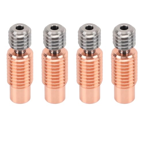 Dpofirs Alle Metall Heatbreak, Ersatzpoliertes 4 -PC -3D Druckerzubehör für Alle Metall Halsrohrprofessionellen Kupferlegierung (#5) von Dpofirs