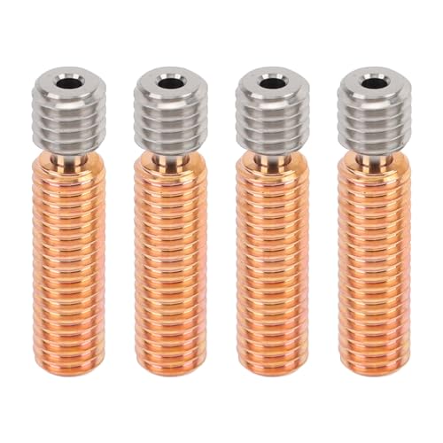 Dpofirs Alle Metall Heatbreak, Ersatzpoliertes 4 -PC -3D Druckerzubehör für Alle Metall Halsrohrprofessionellen Kupferlegierung (#7) von Dpofirs