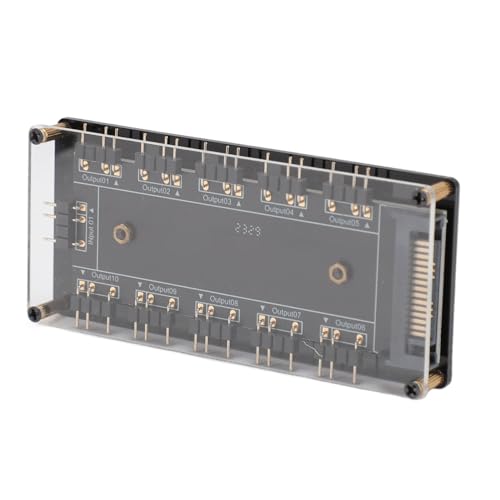 Dpofirs Argb Hub, RGB Splitter Universal 5V 3Pin 10 Way mit Motherboard -Kabel für die Hauptplatine von Dpofirs