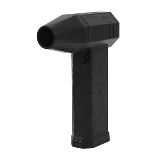 Dpofirs Blower Jet Lüfter, Wiederaufladbarer Metallstrahlventilator von 130000 U/Min 130000 U/Min für Zuhause für das Haus zu Hause (Black) von Dpofirs