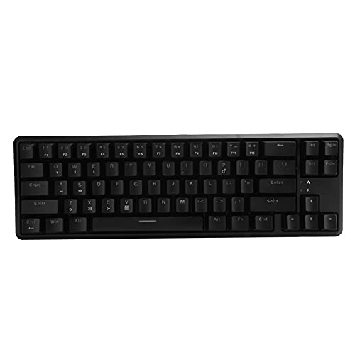 Dpofirs Bluetooth-Tastatur Ajazz 68 Tasten, Mechanische Tastatur mit Bluetooth + Wired 2-Modus, Hintergrundbeleuchtung Mechanischer Gaming-Bürobedarf K680T mit 1,6 Meter Kabel (Schwarz) von Dpofirs