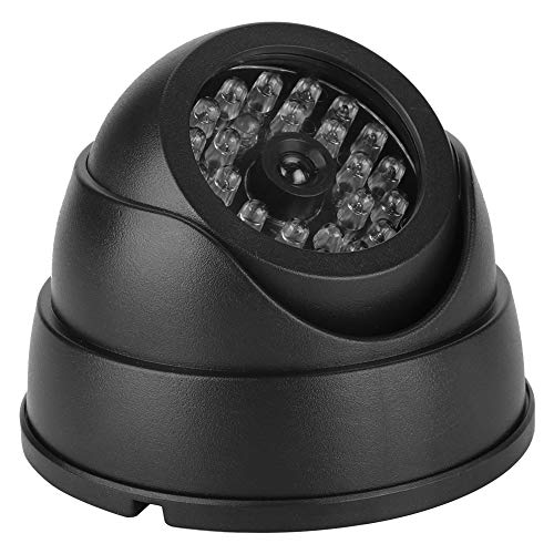 Dpofirs Dummy Fake Camera, mit 30-teiligen IR-LEDs Schwarze Dummy-Kamera, rot blinkende LED wasserdichte staubdichte Überwachungskamera für den geschäftlichen Gebrauch zu Hause im Freien von Dpofirs