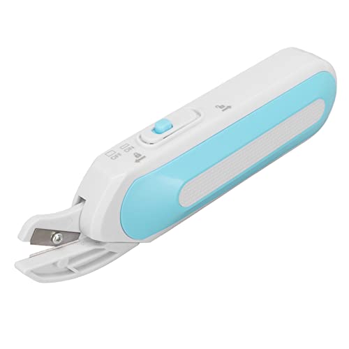 Dpofirs Elektrische Stoffschere, wiederaufladbarer Kartonschneider, elektrische Schneiderschere für Handarbeit, Nähen, Karton, Teppich und Scrapbooking (blau) von Dpofirs