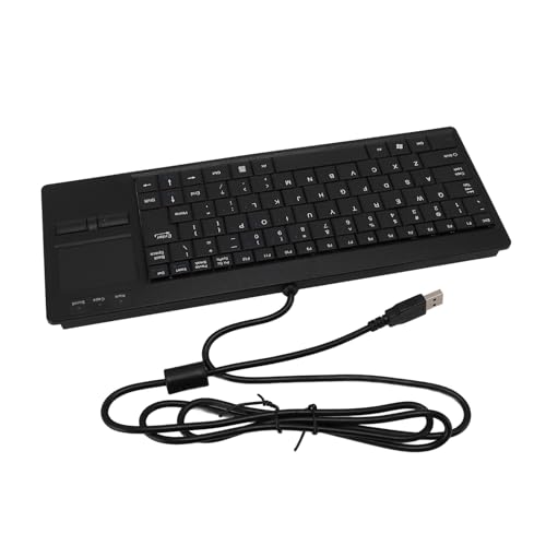 Dpofirs Mechanische USB -Tastatur mit Touchpad, Kabel -Tastaturunterstützung Hub Ultra Dünn für den Industriellen Gebrauch von Dpofirs