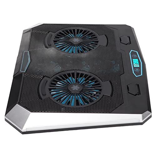 Dpofirs RGB Laptop Cooler Cooling Pad, Gaming Laptop Cooling Pad mit 7 Stufen Höhenverstellung, 6 Stufen Steuerbar, 7 RGB Beleuchtungsmodi von Dpofirs