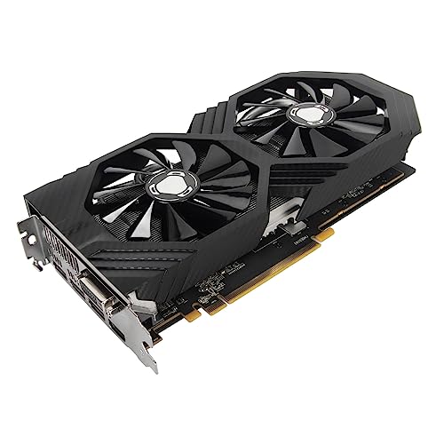 Dpofirs RX 590 8 GB Grafikkarte, 256 Bit GDDR5 Gaming-Grafikkarte für Desktop-Computer, PCI Express 3.0 X16, HDMI, Zwei Lüfter, Leise, Schnelle Wärmeableitung für Büro-Gaming von Dpofirs