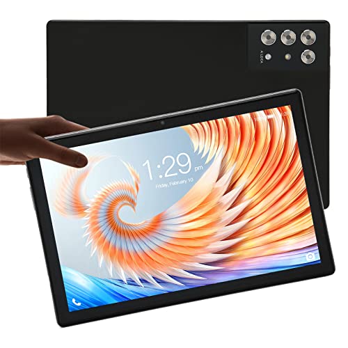 Dpofirs S30 Pro 10,1 Zoll 4G WiFi Tablet, Octa Core 8GB 256GB Android 12 Touchscreen Tablets, 1960x1080 FHD, 8MP 16MP, 7000mAh Tablet PC für Home Office (Schwarz) von Dpofirs