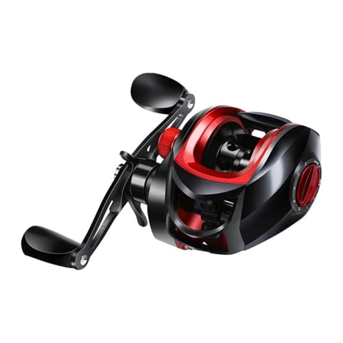 Dpofirs Salzwasser Baitcaster Rollen, 8 Kg Bremskraft Baitcaster Angelrolle, Leistungsstarke, Leichte, Glatte Baitcaster Angelrolle für Salzwasser Süßwasser (Rechte Hand) von Dpofirs