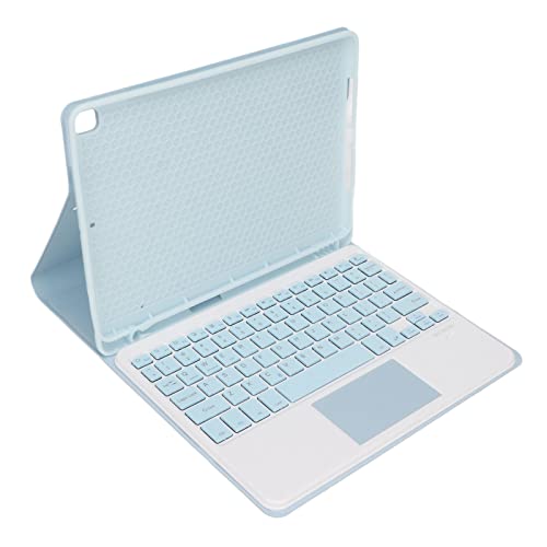 Dpofirs Tablet-Hülle mit Tastatur für OS Tablet 10,5 Zoll, 10,2 Zoll 7 8 9 Gen Auto Wake, Stifthalter, Präzise Ausschnitte (Blau) von Dpofirs