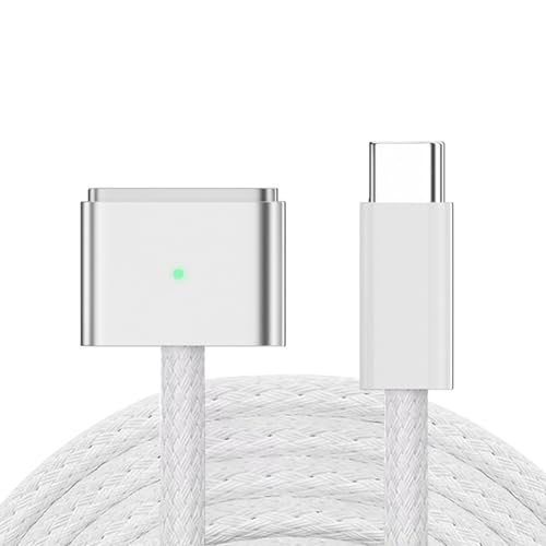 Dpofirs Typ C auf für Magsafe 3 Ladekabel, 2 M 140 W Effizientes Lade-USB-C-Verlängerungskabel, Verlängerungskabel für Pro 2021 M1 Pro Pro 2023 M2 Pro Air 2022 M2 Pro 2023 M2 Pro von Dpofirs