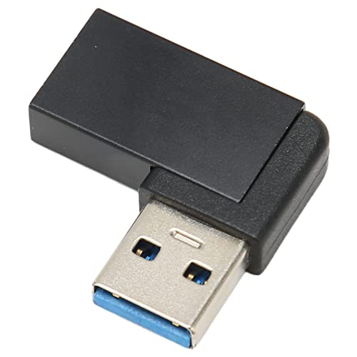 Dpofirs USB 3.0 Adapter 90 Grad Buchse auf Stecker Adapter, USB 3.0 Anschluss für Computer Spielkonsolen Telefone Tablet von Dpofirs