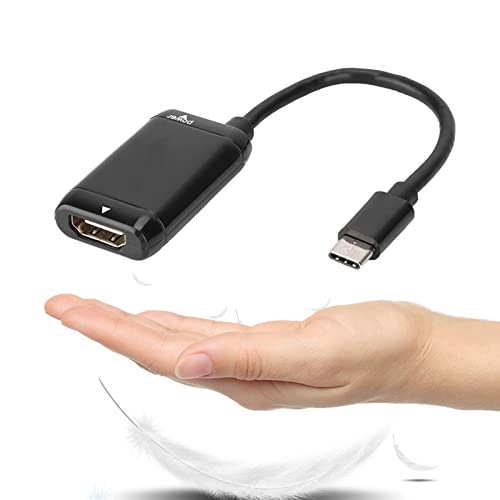 Dpofirs USB 3.1 Typ C auf HDMI-Adapterkabel, Klein, Leicht, Einfach zu Bedienen, Plug-and-Play, 10 Gbit/s Ultra-High-Speed, HD-Videoausgang, Kompatibel mit MHL-fähigen Mobiltelefonen von Dpofirs