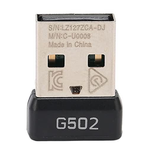 Dpofirs USB-Bluetooths-Adapter für G502 Lightspeed, Mausadapter, 2,4-G-Wireless-Technologie, Plug-and-Play-Mausempfänger für Desktop, Laptop, Maus, Tastatur, Drucker von Dpofirs